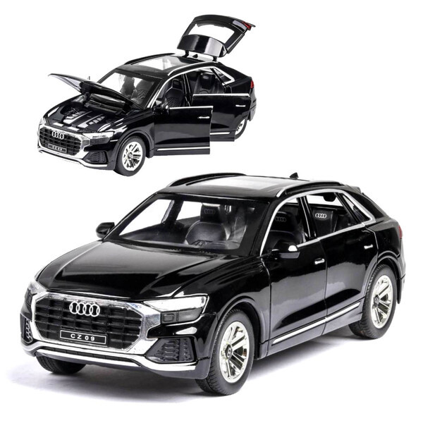 Машинка іграшка Audi Q8 металева моделька колекційна 20 см Чорний (59416)