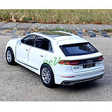 Машинка металева Audi Q8 іграшка моделька колекційна 20 см Білий (59417), фото 6