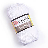 YarnArt CREATIVE (Креатив) № 220 белый (Пряжа хлопок, нитки для вязания)