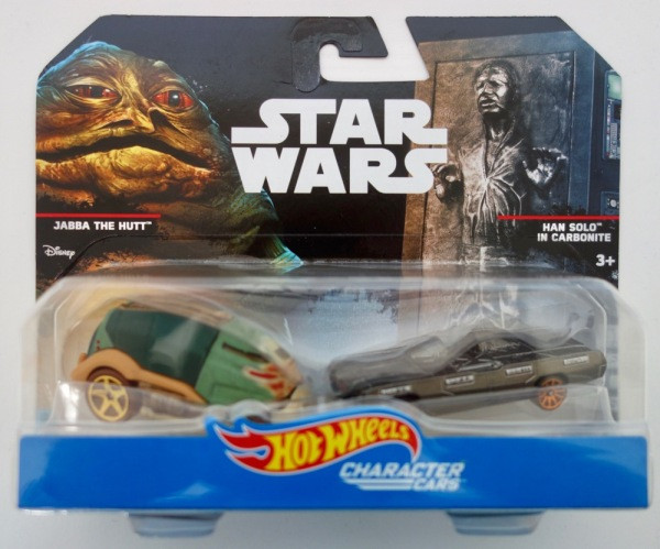 Hot Wheels Star Jabba Hutt and Han in Carbonite набір з 2 автомобілів з Зоряні війни Mattel DXP96