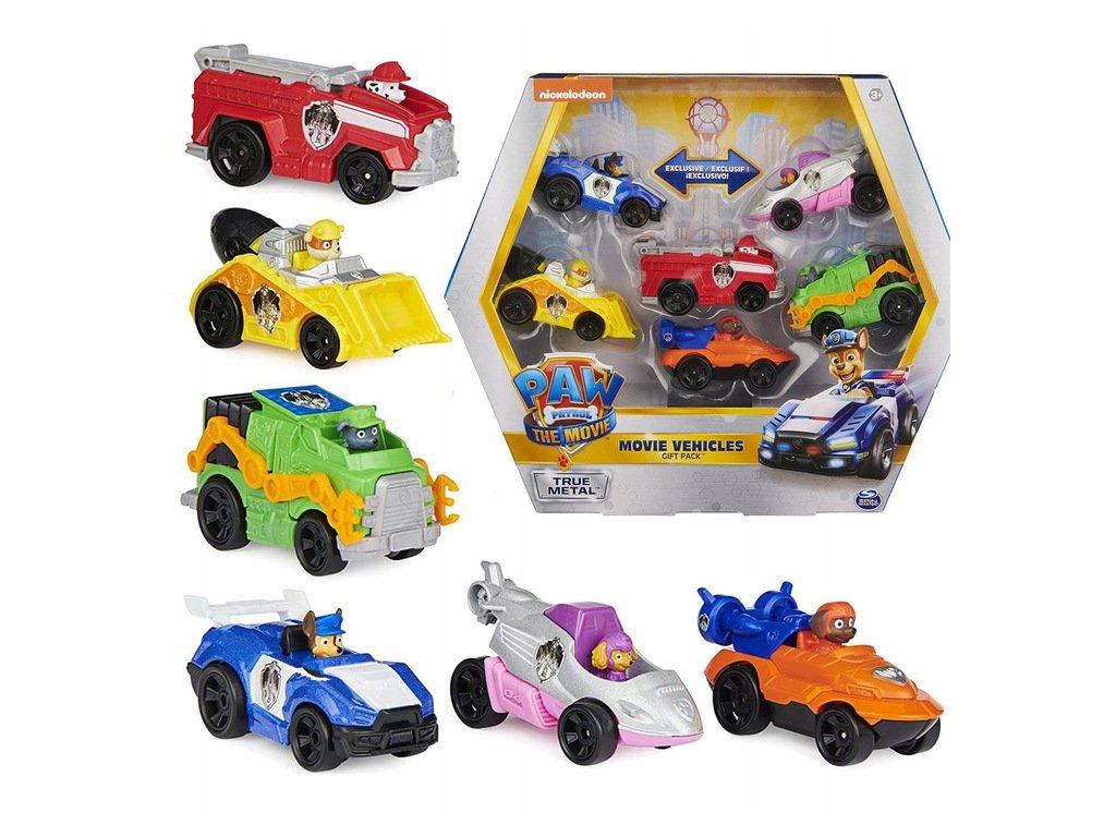 Щенячий патруль набір 6 металевих автомобілів PAW Patrol Movie Die-cast Cars True Metal 6060428
