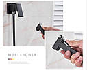 Змішувач для біде Quyanre Гігієнічний душ (Чорний мат), фото 3