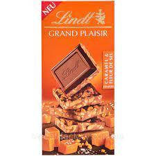 ШОКОЛАД LINDT GRAND PLAISIR CARAMEL-FLEUR DE SEL 150 G П, фото 2