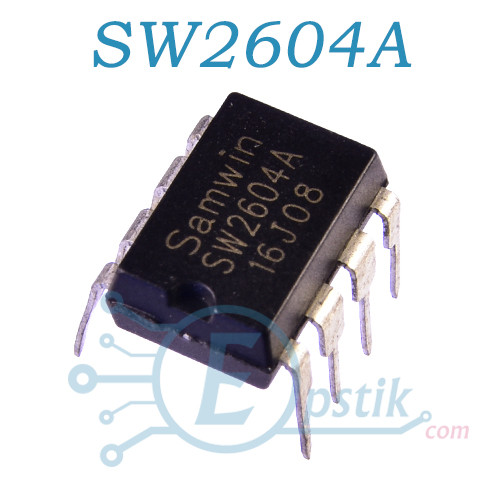 SW2604A, високовольтний ШІМ контролер, DIP8