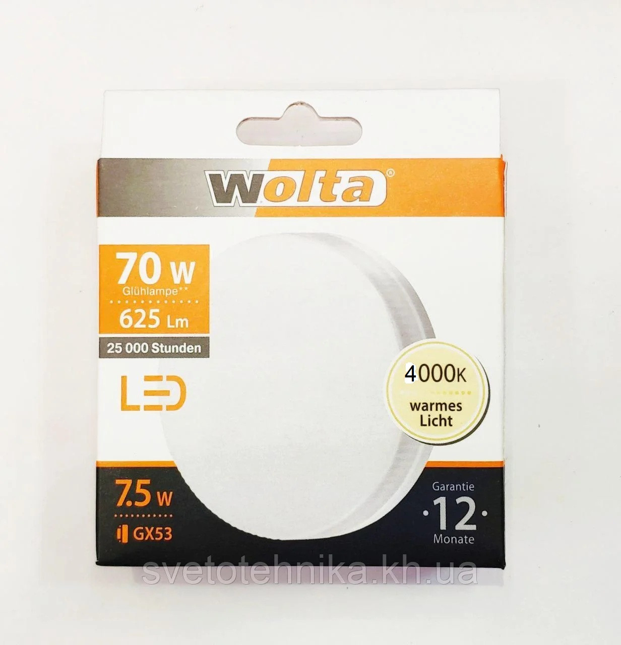Лампа светодиодная Wolta LED GX53 7.5W 4000К: продажа, цена в Харькове ...