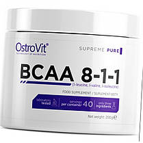 Всаа Амінокислота OstroVit BCAA 8-1-1 200 г без смаку, фото 4