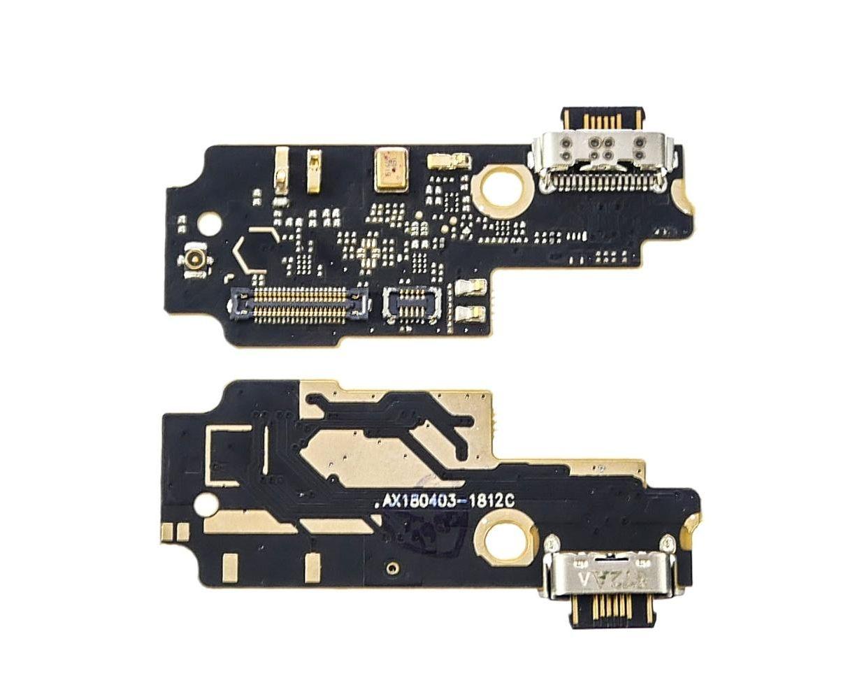 Нижня плата (Flex cable) для Xiaomi Mi Mix 2S (USB Type-C) мікрофоном та компонентами, фото 1
