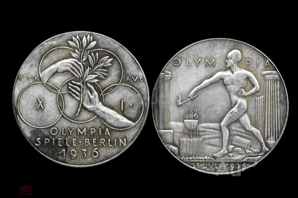 Медаль Олімпіади в Берліні Олімпія 1936 рік Німеччина