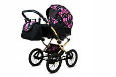 Дитячий візочок 3в1 BabyLux Margaret Gold, фото 3