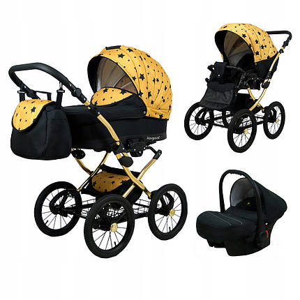 Дитячий візочок 3в1 BabyLux Margaret Gold, фото 1