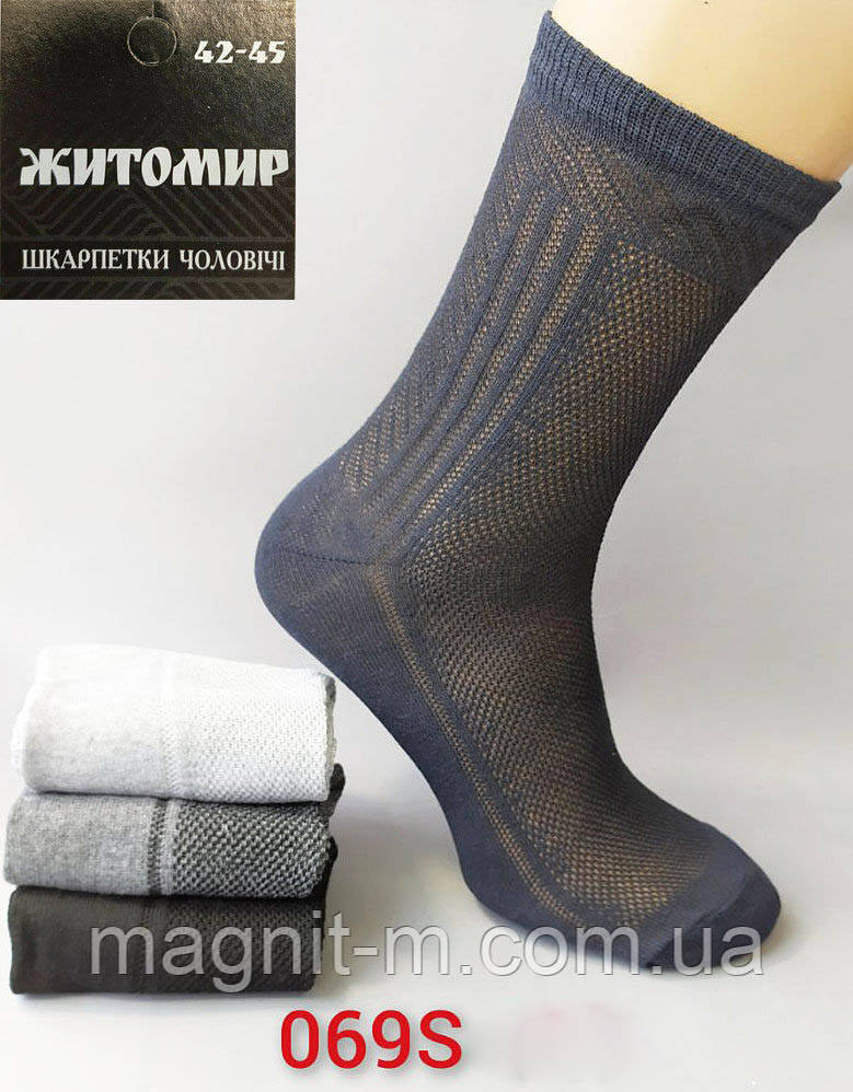 Шкарпетки чоловічі літні "Житомир". Сітка. №069S-6.