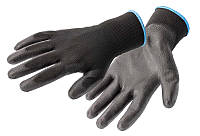 Перчатки рабочие полиуретановые, черные, размер 9 HOEGERT HT5K219