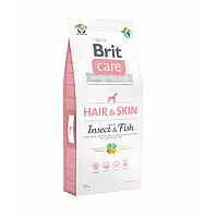 Brit Care (Брит кеа) Dog Hair & Skin Insect&Fish гіпоалергенний корм з комахами і рибою, 12 кг