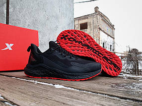 Чоловічі оригінальні кросівки Xtep Running Shoes Black Red чорні