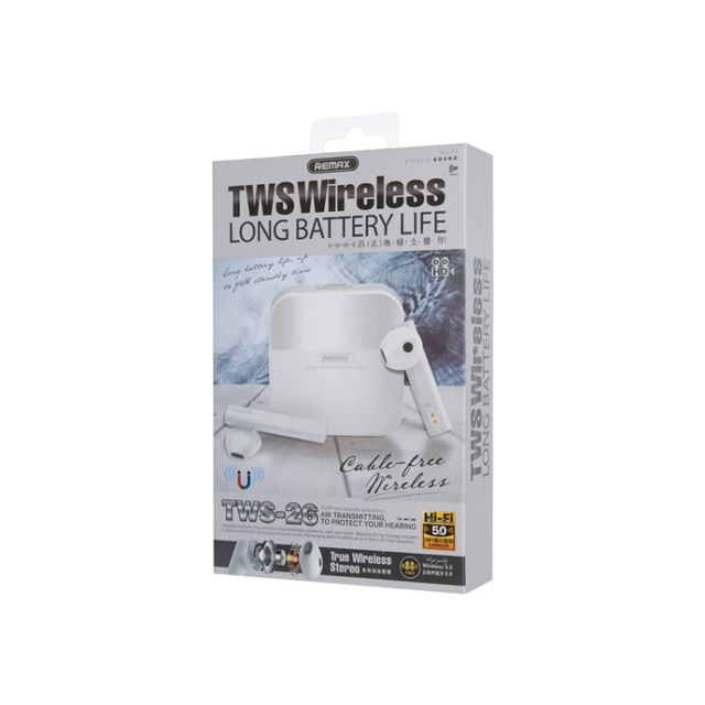 Remax Bluetooth Headphone True Wireless Stereo Music TWS-10 White - buy  with delivery from China | F2 Spare Parts