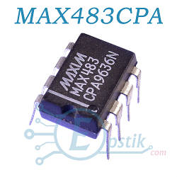 MAX483CPA, приймач інтерфейсу RS-422/RS-485, DIP8