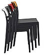 Стілець білий з червоною вставкою (Moon stacking chair), арт. 090 (шт), фото 8