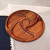 Дошка для подачі страв 30 см кругла на 5 секцій, фото 5
