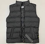 Чоловіча жилетка Stone безрукавка спортивна стильна Туреччина чорна | Жилет чоловічий. Живе фото, фото 5