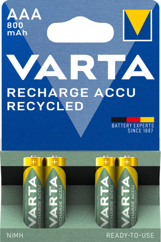 Акумулятори Varta Ready2use ААА, 800 mAh (паковання: блістер)