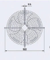 Вентилятор осевой конденсатора 450 мм. YWF4E-450S-102/47G, фото 3