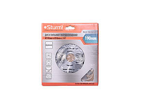 Диск пильний по дереву Sturm 9020-190-20-24T, 190х20 мм 24 зуба