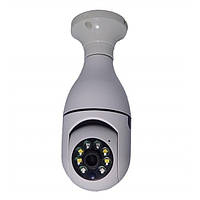Камера відеоспостереження панорамна IP WiFi Panorama camera L1 E27 стельова камера лампочка з двостороннім св