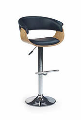 Барний стілець H-45 (дуб світлий / чорний)