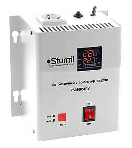 Стабілізатор напруги релейний 500 ВА настін. Sturm PS930051RV