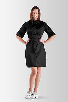 Халат медичний жіночий Merida Чорний M-L