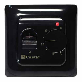 Терморегулятор механічний для теплої підлоги Castle М5.16 (RTC-70) Чорний