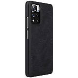 Захисний чохол-книжка Nillkin для Xiaomi Redmi Note 11 Pro China / 11 Pro+ 5G Global (Qin leather case) Black, фото 5