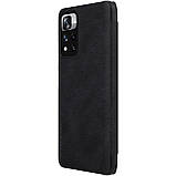 Захисний чохол-книжка Nillkin для Xiaomi Redmi Note 11 Pro China / 11 Pro+ 5G Global (Qin leather case) Black, фото 6