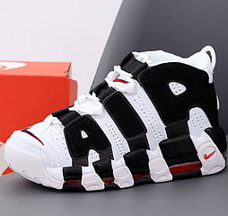 Кросівки чоловічі Nike Air More Uptempo весна осінь демісезонні білі. Живо фото. Топ