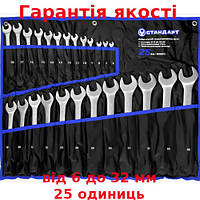 Набор ключей комбинированных 25 ед. (6-28,30,32) в сумке СТАНДАРТ NKK25ST-S