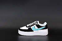 Nike Air Force 1 Shadow Кроссовки женские черно-белые. Модная обувь весна лето белая Найк Аир Форс Шедоу