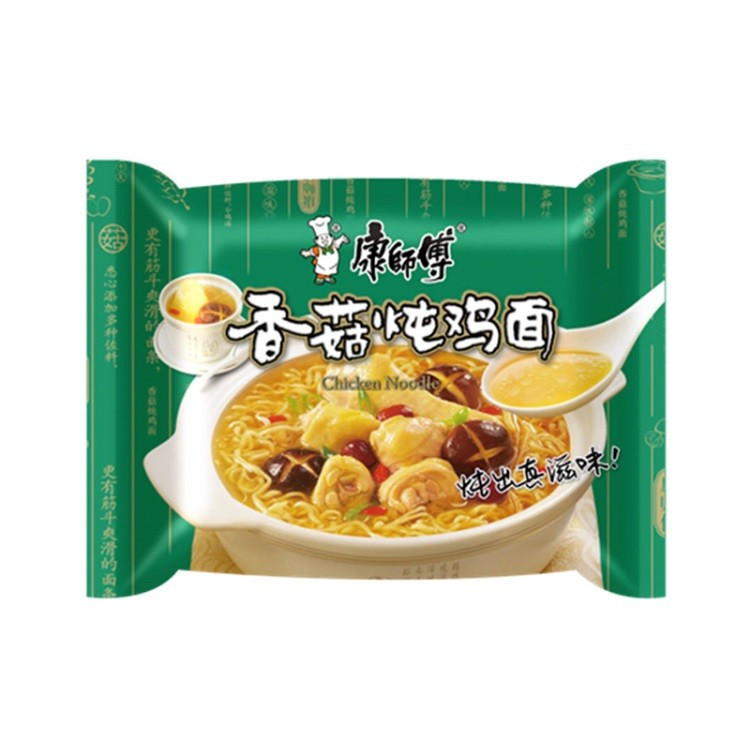Локшина швидкого приготування тушена куриця з грибами шиітаке 101г Kang Shifu 康師