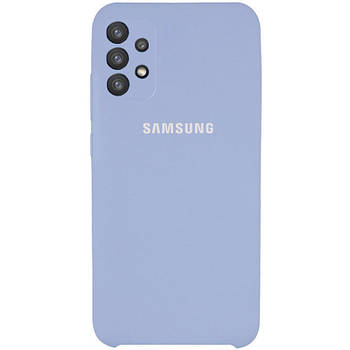 Чохол Silicone case Camera Protective для Samsung A32 4G Lilac Cream (13) блакитний