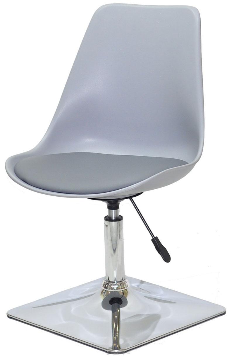 Стілець Albert 4CH — BASE сірий 370, на хромованій квадратній опорі з регулюванням висоти, фото 1
