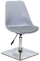 Стілець Albert 4CH — BASE сірий 370, на хромованій квадратній опорі з регулюванням висоти, фото 2