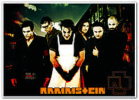 Rammstein - немецкая индастриал-метал группа плакат