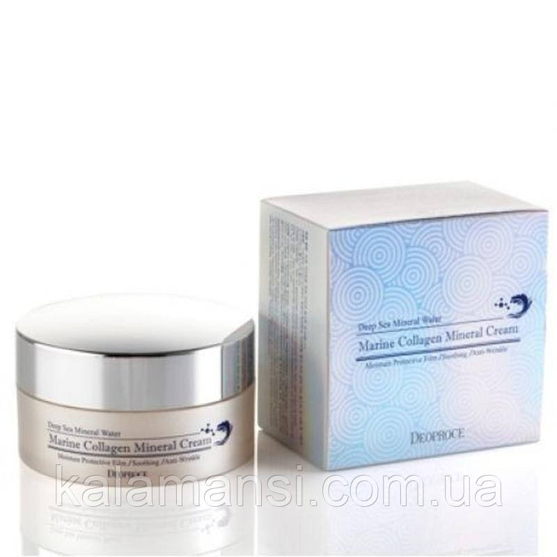Антивіковий крем для обличчя з морським колагеном Deoproce Marine Collagen Mineral Cream 100 мл