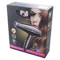 Фен для волосся Promotec PM 2312 АС потужний 3000 Вт із 2 насадками