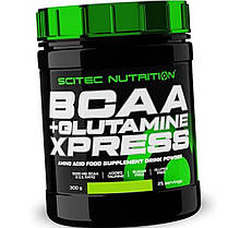 ВСАА Амінокислоти Scitec BCAA + Glutamine Xpress 300 г лайм, фото 4