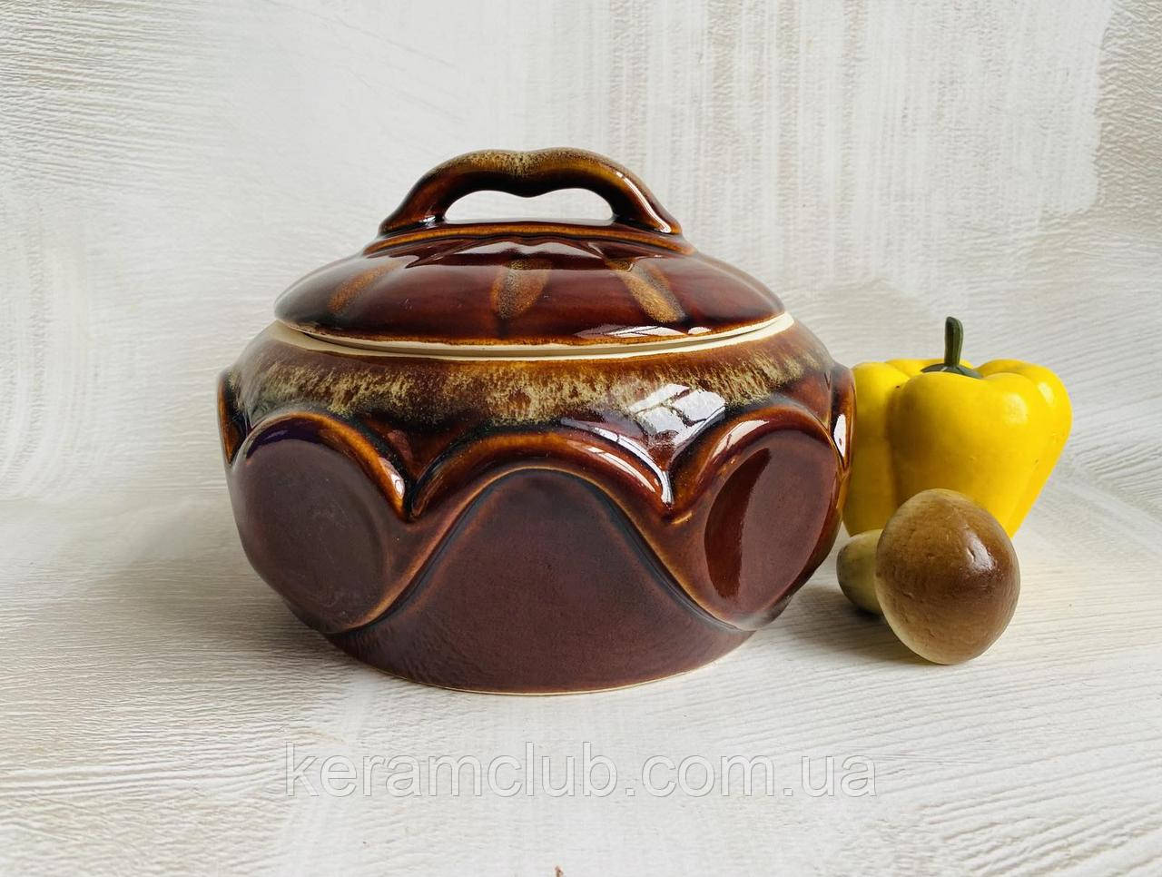 Керамічна жаровня "Ромашка" 1.7 л