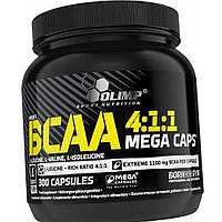 BCAA аминокислоты Бсаа Olimp BCAA 4:1:1 Mega Caps 300 капс