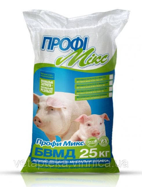 БВМД Профимикс для супоросних 10% і лактуючих 20% свиноматок, 25кг