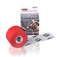 Кінезіологічний тейп ARES 5CM X 5M UNCUT RED