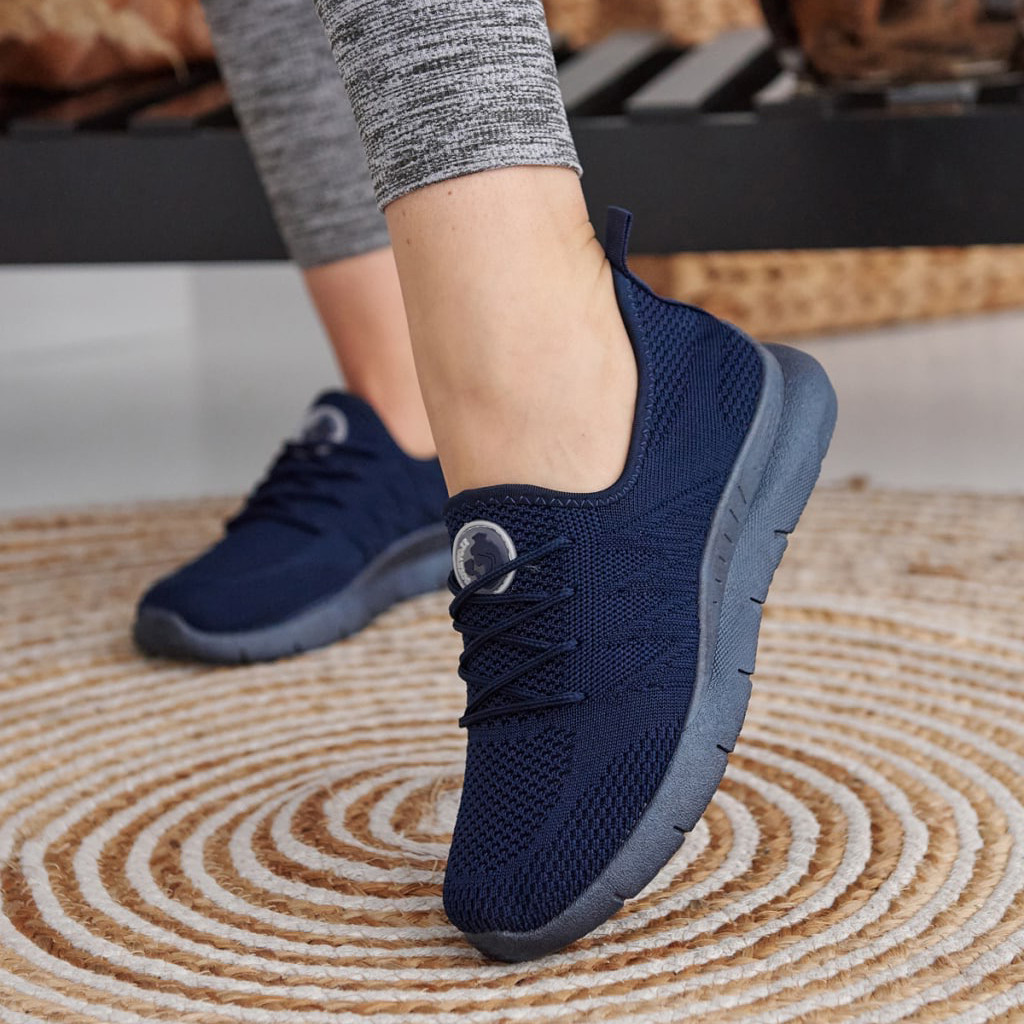 Кросівки жіночі сині сітка