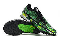Сороконіжки Nike Phantom GT 2 Elite TF зелені футбольні стоноги найк фантом про багатошиповки найк шиповки для футболу